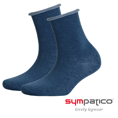 Damen Socken mit Baumwollanteil jeans-mittelblau