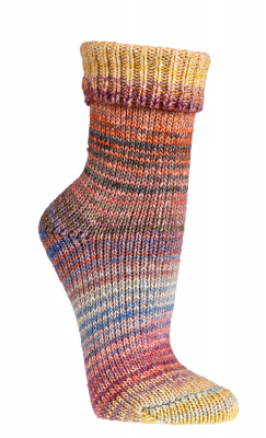 Wollsocken Skandinavien-Style, mehrfarbig - pastell