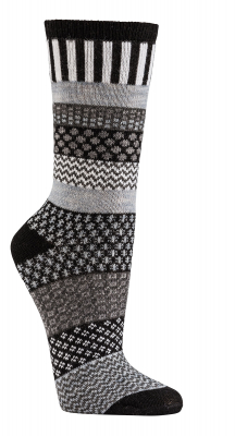 Damen Socken mit Wolle - bunt gemustert