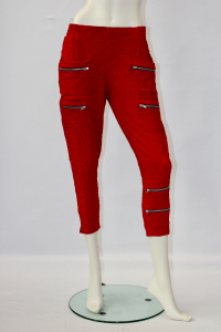 Modische Damen Hose rot 7/8