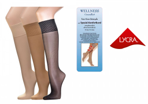 Wellness Feinkniestrümpfe 30 den uni - 3 Paar